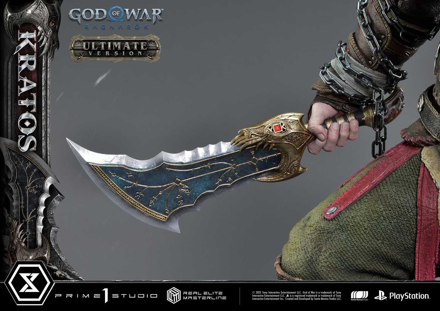 God of War Ragnarök - Dreki - Kratos - Mimir - Real Elite Masterline  (REMGOW-01UT) - 1/3 - Ultimate Version (Prime 1 Studio) photo 6