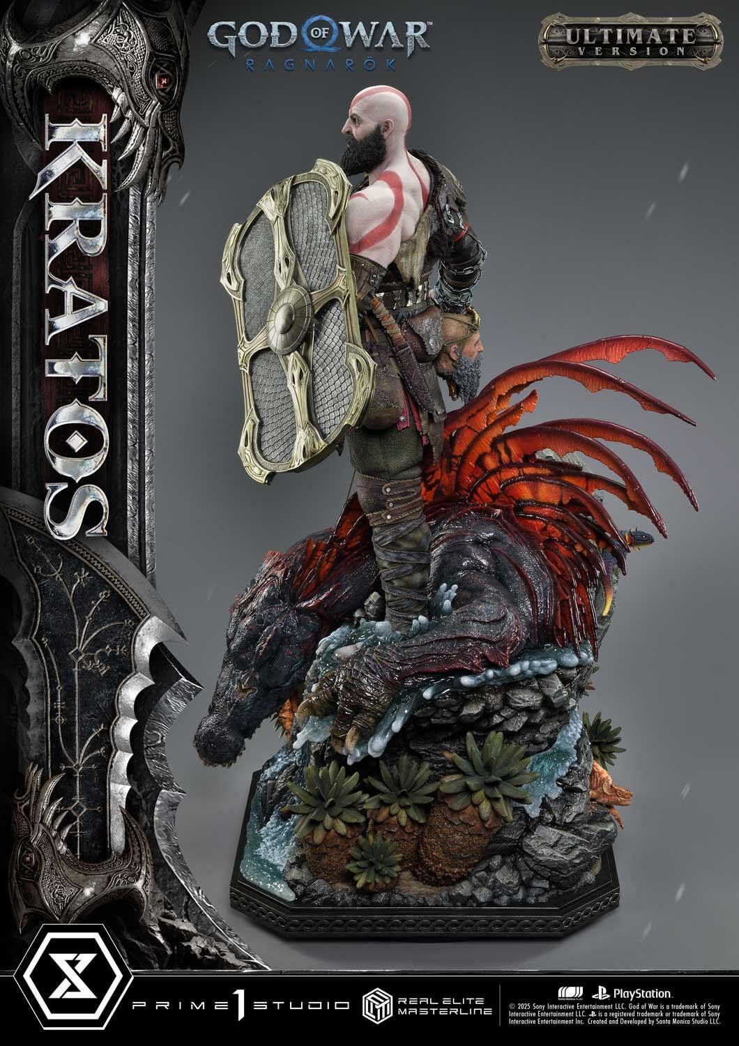 God of War Ragnarök - Dreki - Kratos - Mimir - Real Elite Masterline  (REMGOW-01UT) - 1/3 - Ultimate Version (Prime 1 Studio) photo 13