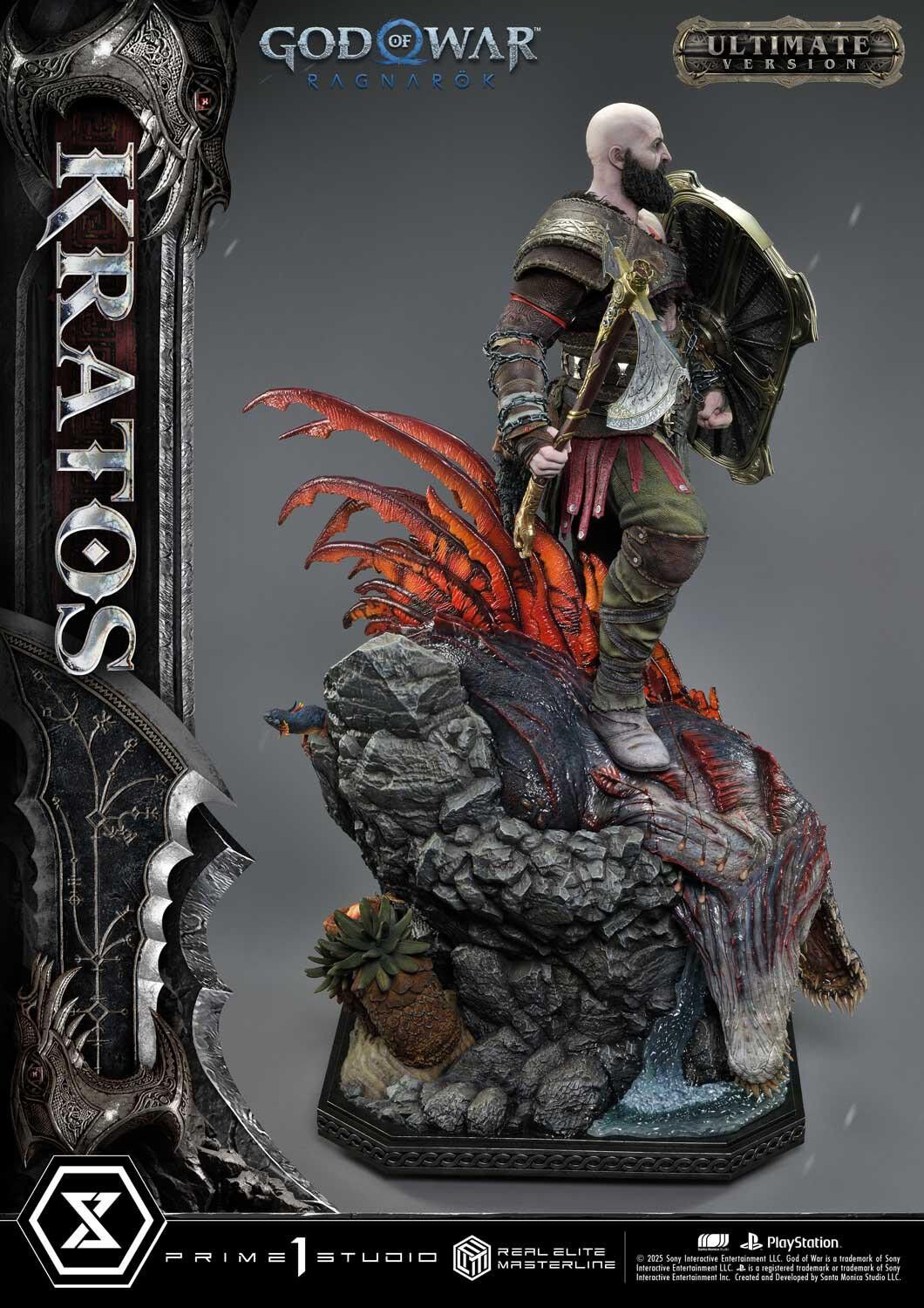 God of War Ragnarök - Dreki - Kratos - Mimir - Real Elite Masterline  (REMGOW-01UT) - 1/3 - Ultimate Version (Prime 1 Studio) photo 15