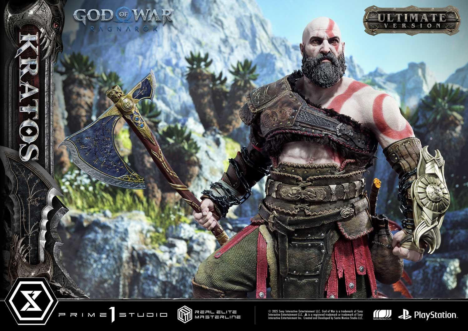 God of War Ragnarök - Dreki - Kratos - Mimir - Real Elite Masterline  (REMGOW-01UT) - 1/3 - Ultimate Version (Prime 1 Studio) photo 20
