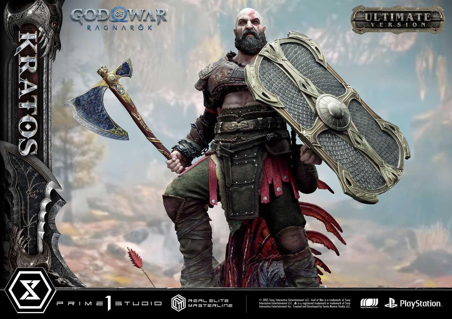 God of War Ragnarök - Dreki - Kratos - Mimir - Real Elite Masterline  (REMGOW-01UT) - 1/3 - Ultimate Version (Prime 1 Studio) photo 21