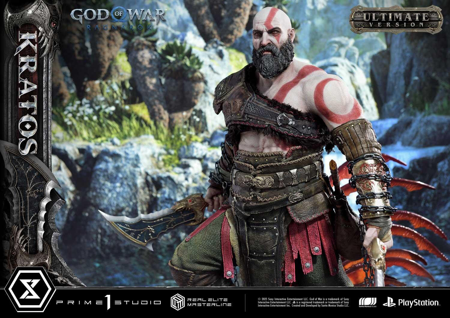 God of War Ragnarök - Dreki - Kratos - Mimir - Real Elite Masterline  (REMGOW-01UT) - 1/3 - Ultimate Version (Prime 1 Studio) photo 34