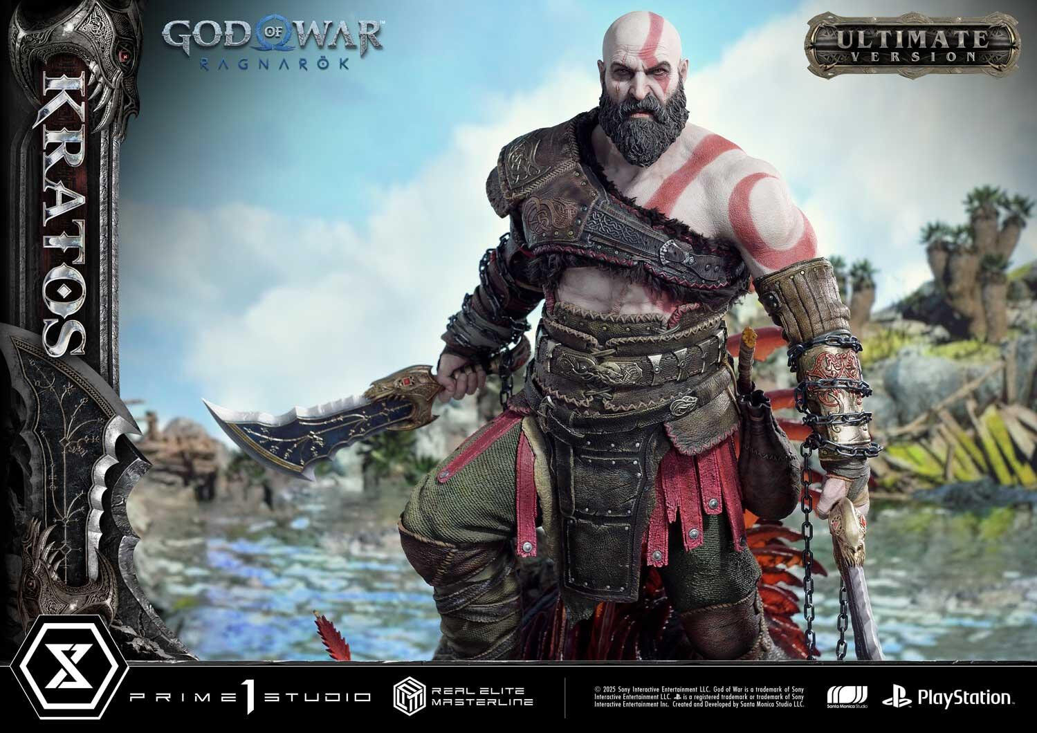 God of War Ragnarök - Dreki - Kratos - Mimir - Real Elite Masterline  (REMGOW-01UT) - 1/3 - Ultimate Version (Prime 1 Studio) photo 35