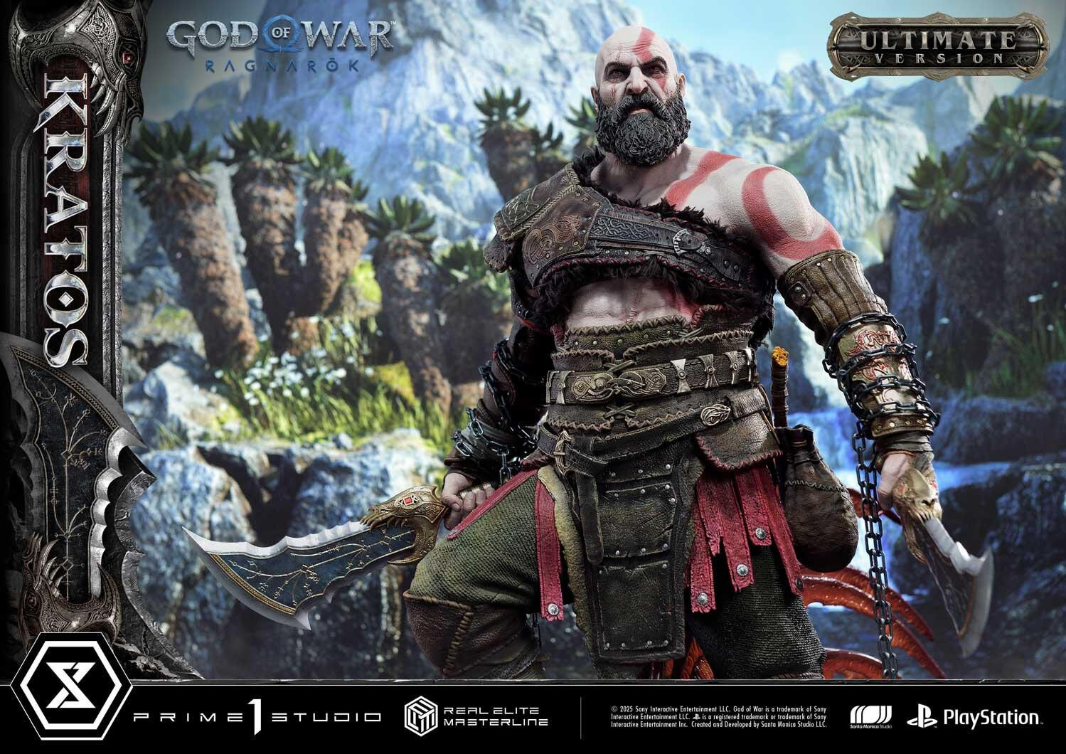 God of War Ragnarök - Dreki - Kratos - Mimir - Real Elite Masterline  (REMGOW-01UT) - 1/3 - Ultimate Version (Prime 1 Studio) photo 41