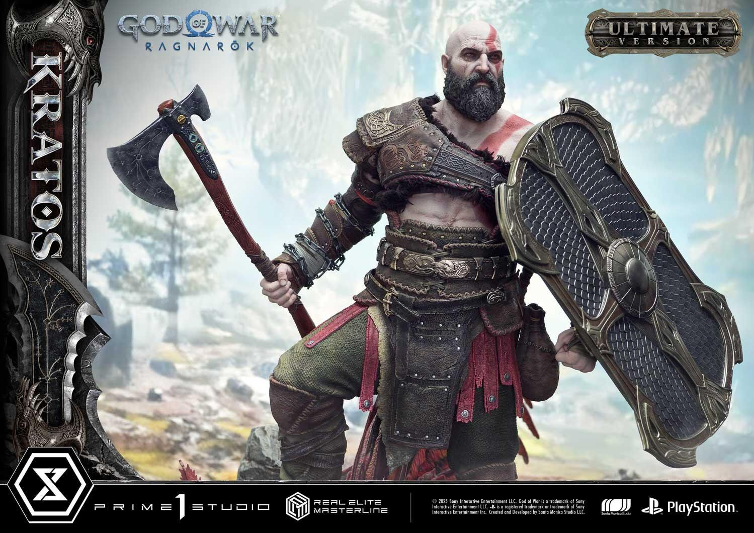 God of War Ragnarök - Dreki - Kratos - Mimir - Real Elite Masterline  (REMGOW-01UT) - 1/3 - Ultimate Version (Prime 1 Studio) photo 42