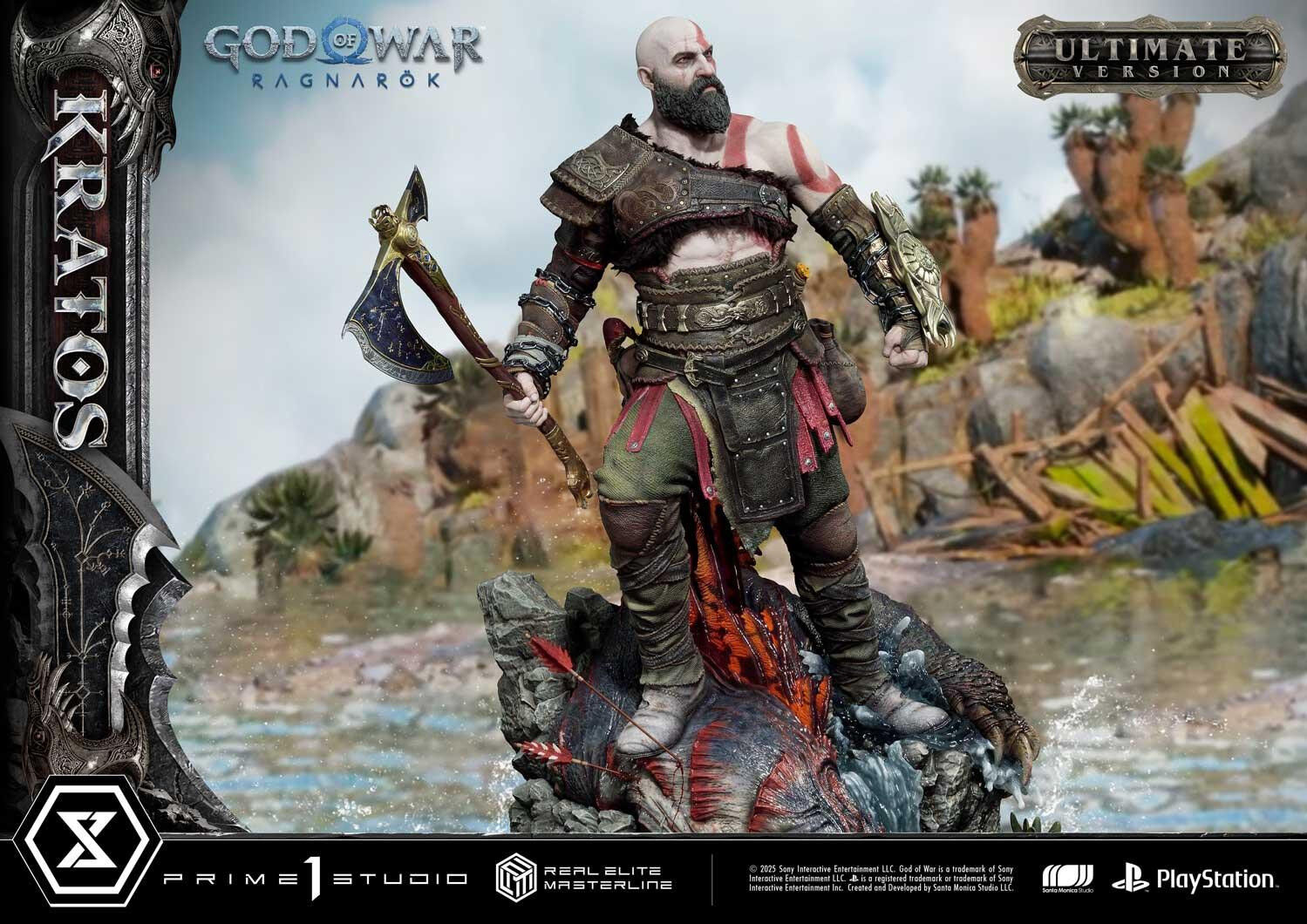 God of War Ragnarök - Dreki - Kratos - Mimir - Real Elite Masterline  (REMGOW-01UT) - 1/3 - Ultimate Version (Prime 1 Studio) photo 43