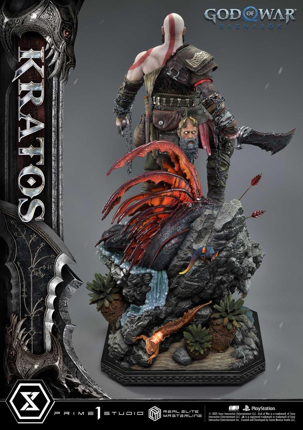 God of War Ragnarök - Dreki - Kratos - Mimir - Real Elite Masterline  (REMGOW-01UT) - 1/3 - Ultimate Version (Prime 1 Studio) photo 51