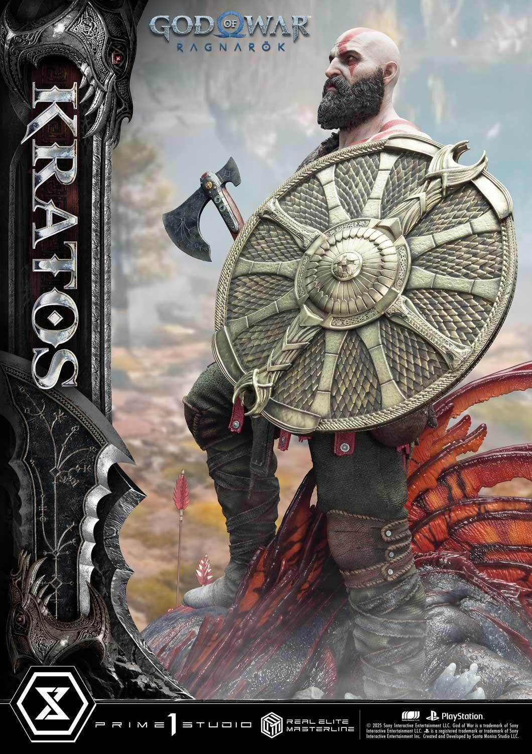 God of War Ragnarök - Dreki - Kratos - Mimir - Real Elite Masterline  (REMGOW-01UT) - 1/3 - Ultimate Version (Prime 1 Studio) photo 54