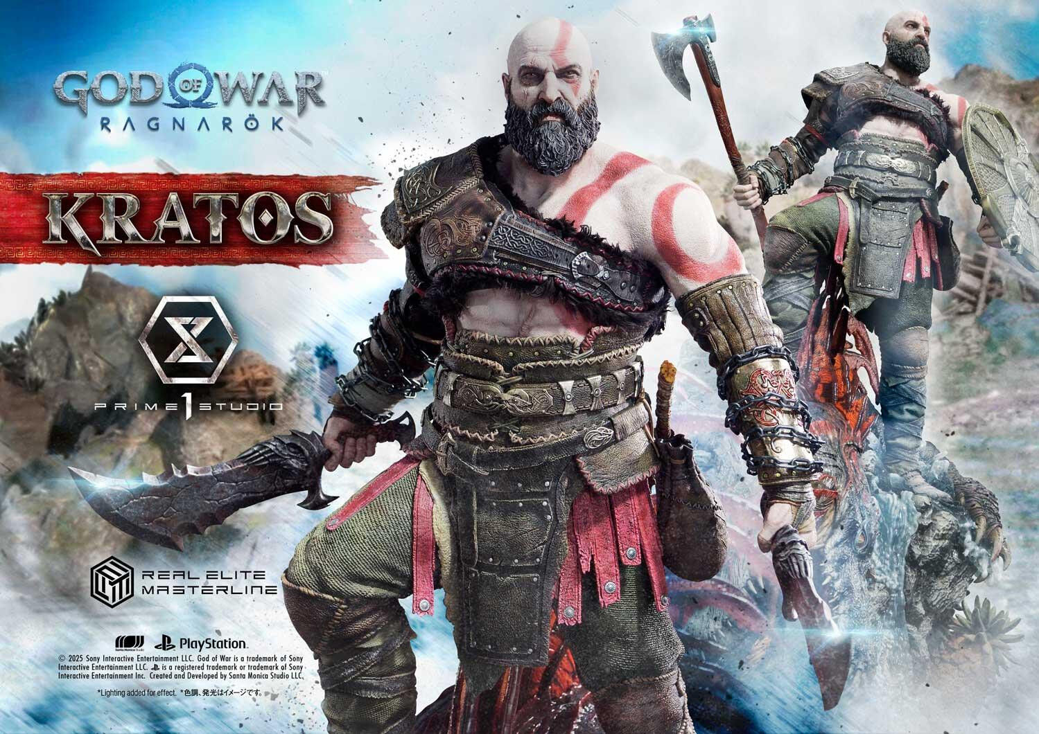 God of War Ragnarök - Dreki - Kratos - Mimir - Real Elite Masterline  (REMGOW-01UT) - 1/3 - Ultimate Version (Prime 1 Studio) photo 55