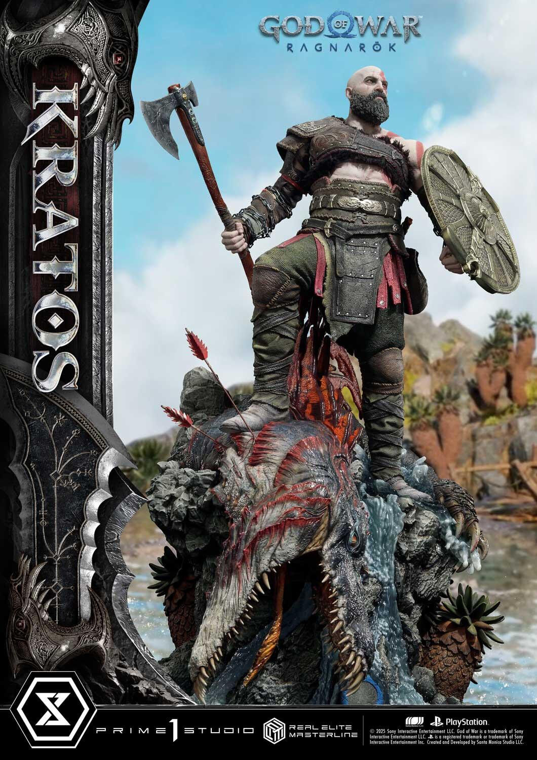 God of War Ragnarök - Dreki - Kratos - Mimir - Real Elite Masterline  (REMGOW-01UT) - 1/3 - Ultimate Version (Prime 1 Studio) photo 56