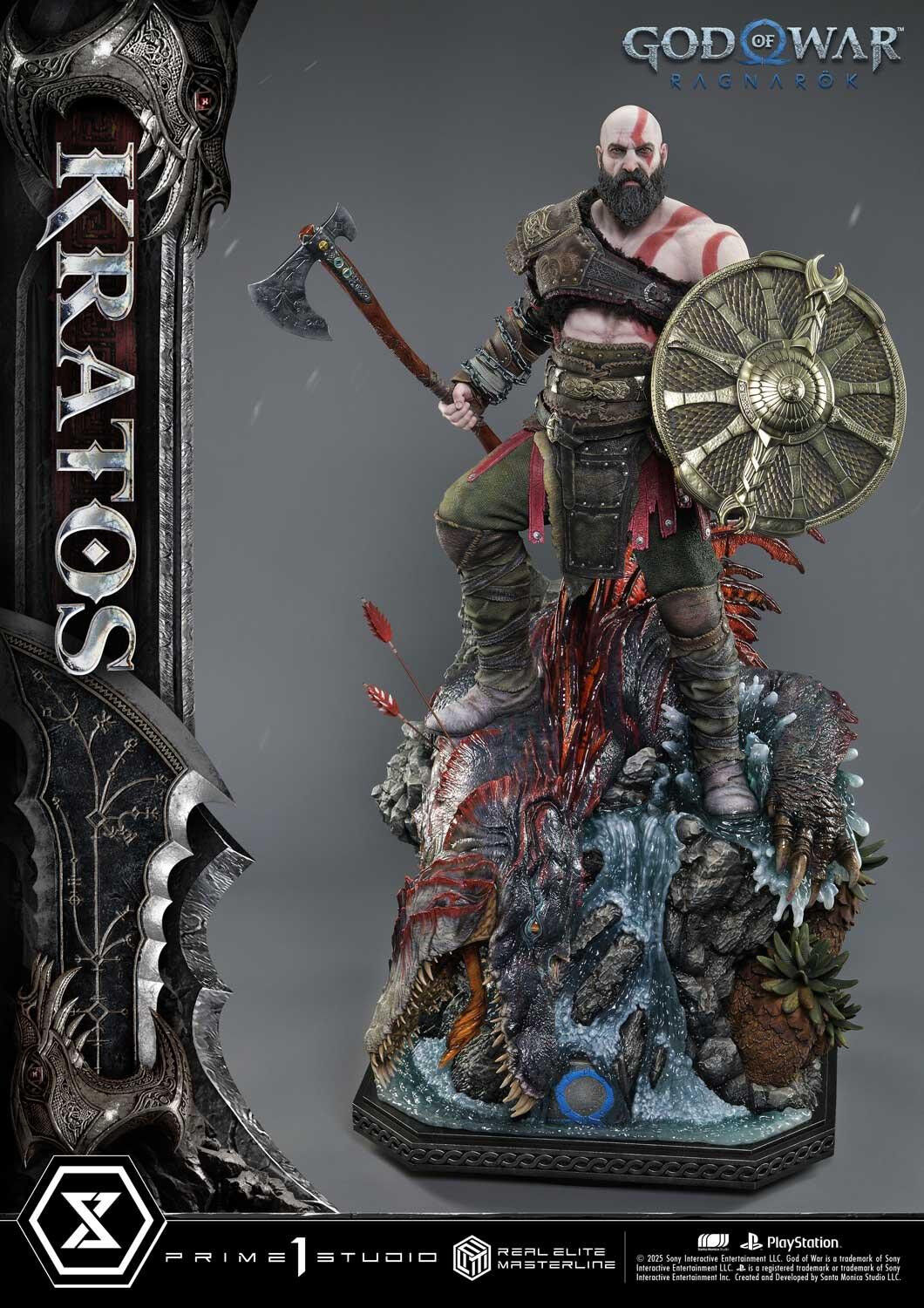 God of War Ragnarök - Dreki - Kratos - Mimir - Real Elite Masterline  (REMGOW-01UT) - 1/3 - Ultimate Version (Prime 1 Studio) photo 66