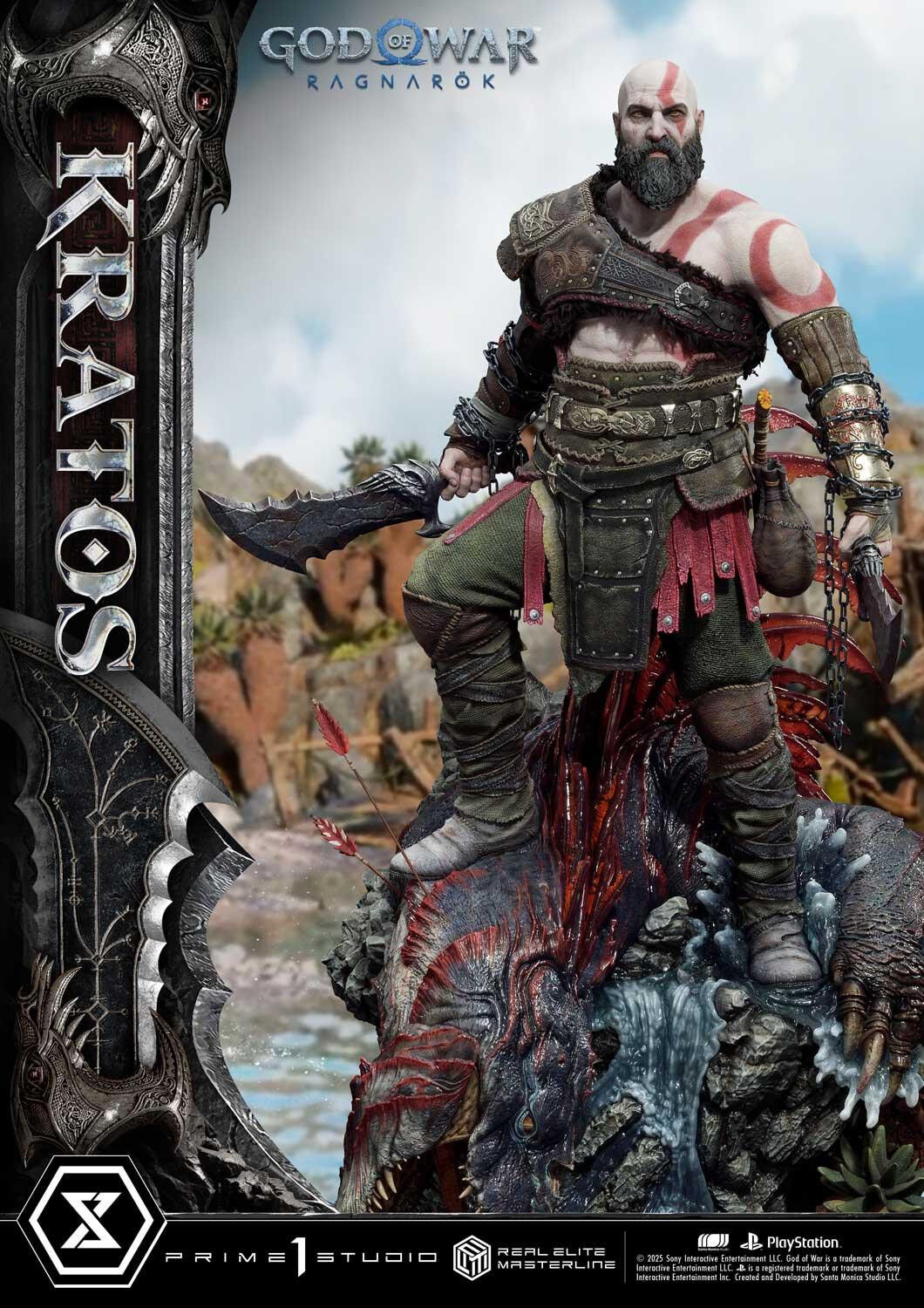 God of War Ragnarök - Dreki - Kratos - Mimir - Real Elite Masterline  (REMGOW-01UT) - 1/3 - Ultimate Version (Prime 1 Studio) photo 70