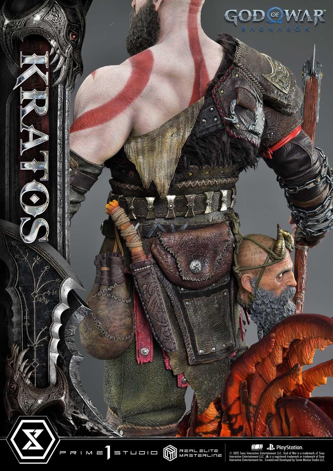 God of War Ragnarök - Dreki - Kratos - Mimir - Real Elite Masterline  (REMGOW-01UT) - 1/3 - Ultimate Version (Prime 1 Studio) photo 86