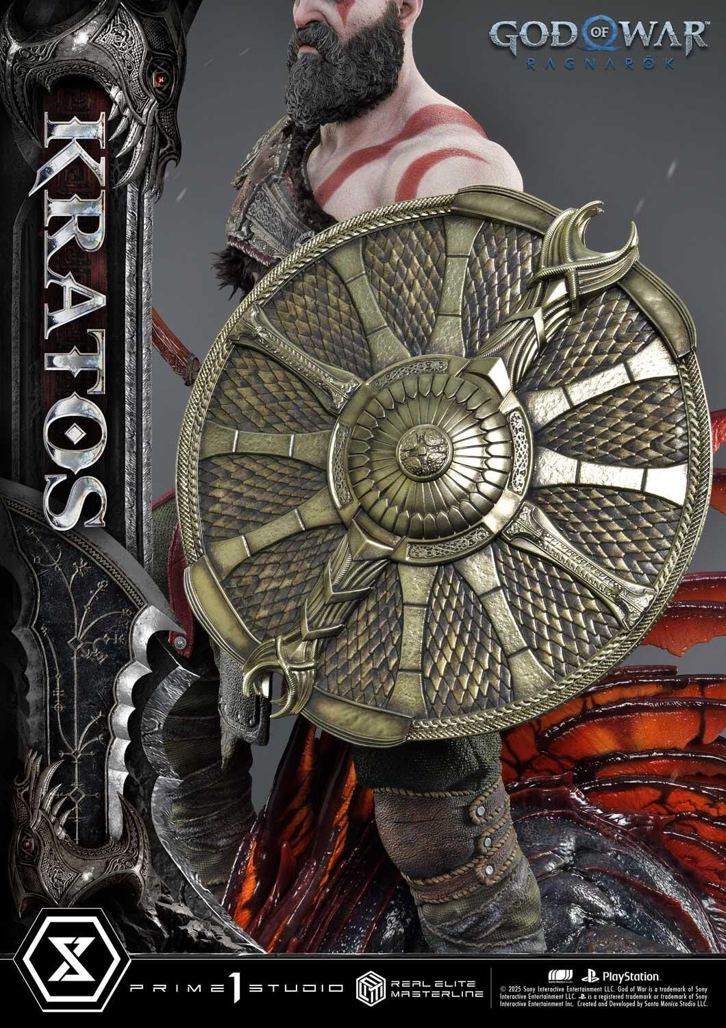 God of War Ragnarök - Dreki - Kratos - Mimir - Real Elite Masterline  (REMGOW-01UT) - 1/3 - Ultimate Version (Prime 1 Studio) photo 89