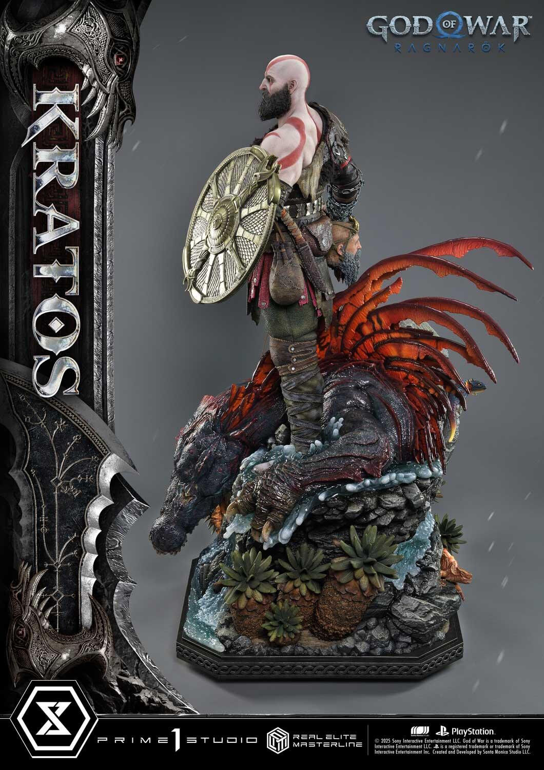 God of War Ragnarök - Dreki - Kratos - Mimir - Real Elite Masterline  (REMGOW-01UT) - 1/3 - Ultimate Version (Prime 1 Studio) photo 93
