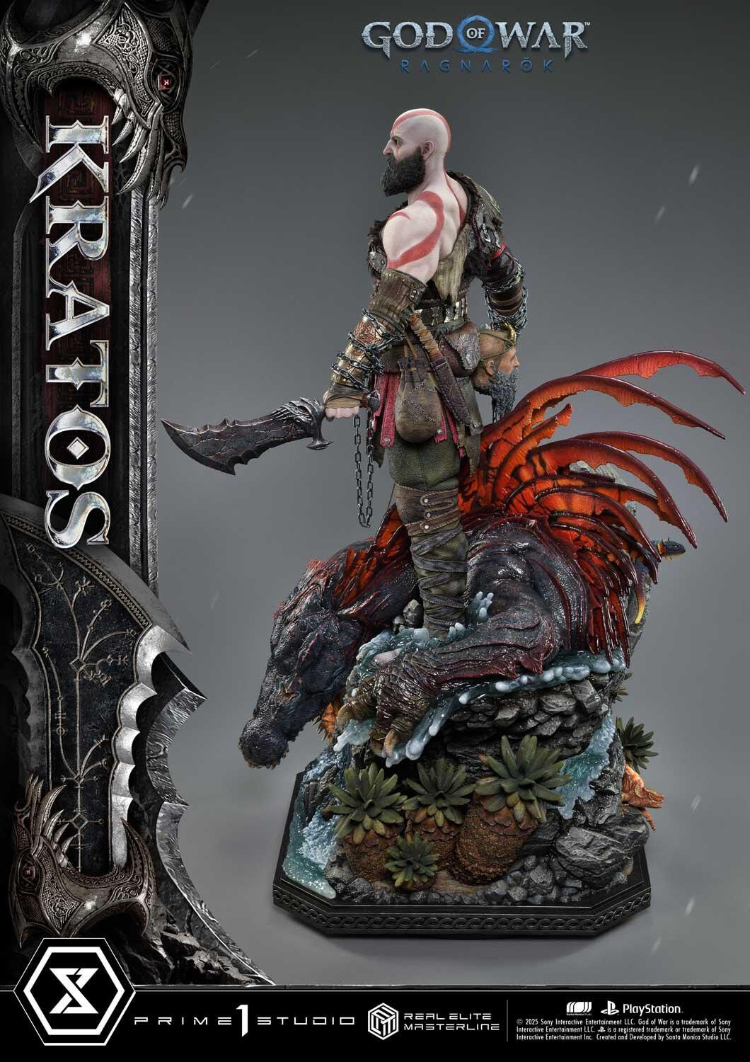 God of War Ragnarök - Dreki - Kratos - Mimir - Real Elite Masterline  (REMGOW-01UT) - 1/3 - Ultimate Version (Prime 1 Studio) photo 97