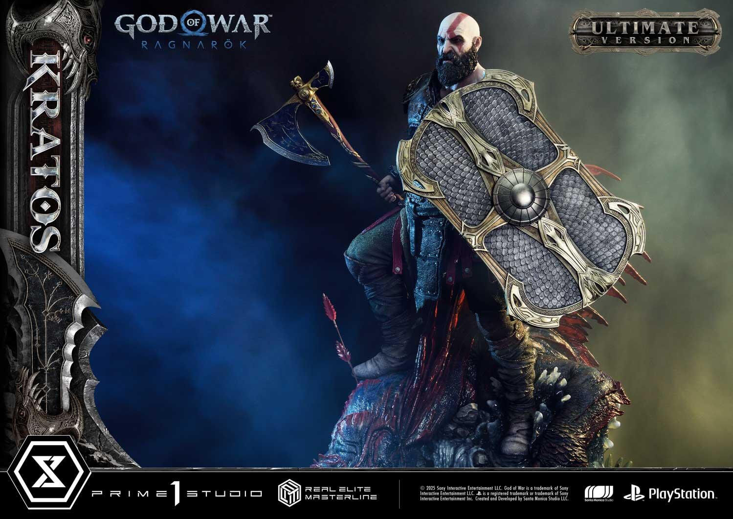 God of War Ragnarök - Dreki - Kratos - Mimir - Real Elite Masterline  (REMGOW-01UTS) - 1/3 - Ultimate Bonus Version (Prime 1 Studio) photo 5