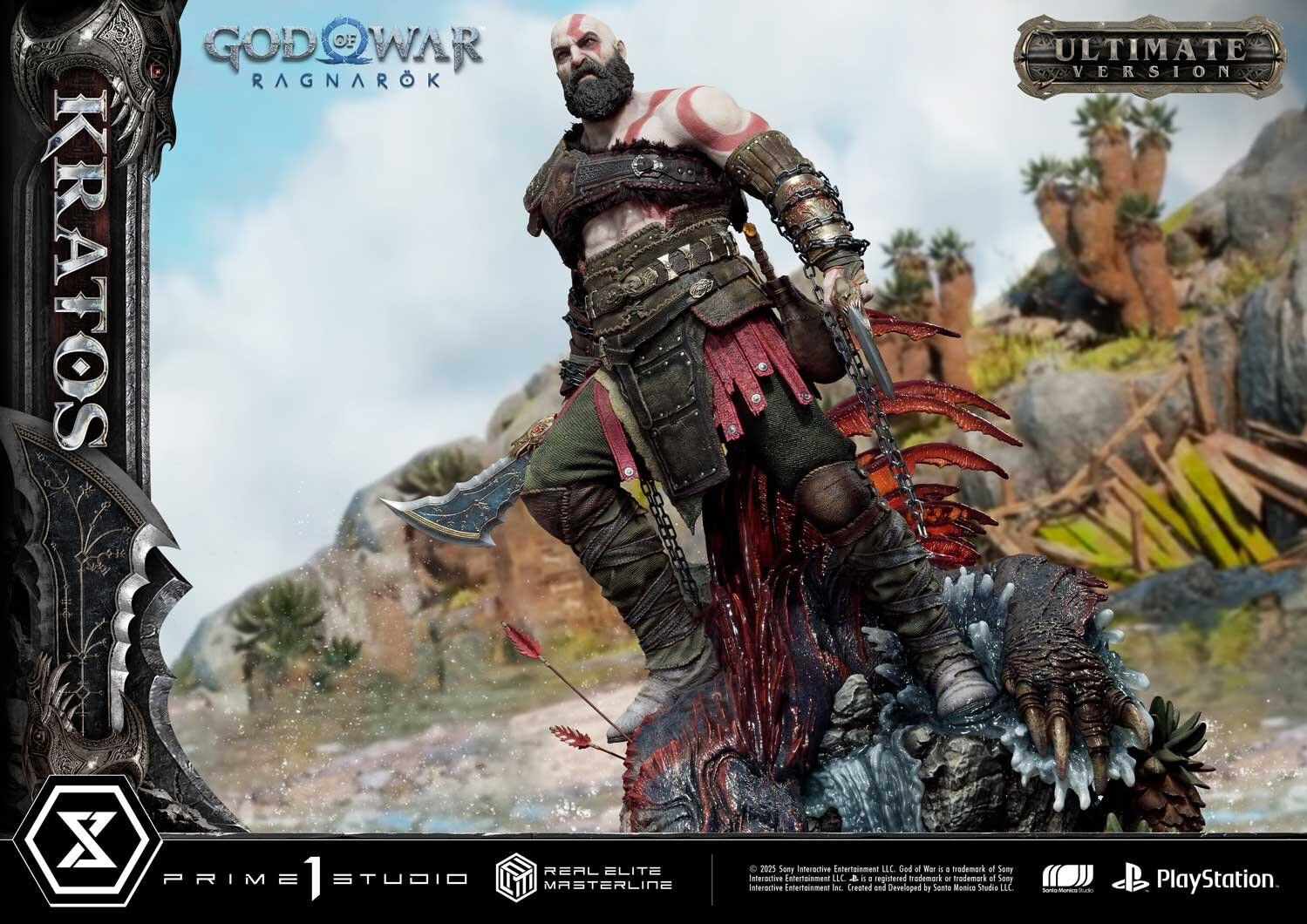 God of War Ragnarök - Dreki - Kratos - Mimir - Real Elite Masterline  (REMGOW-01UTS) - 1/3 - Ultimate Bonus Version (Prime 1 Studio) photo 7