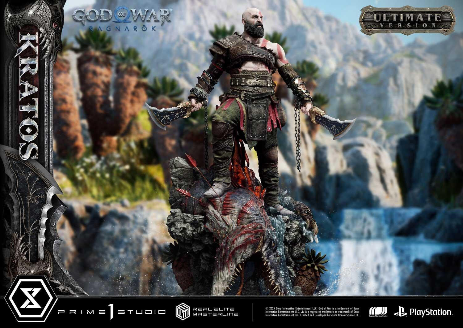God of War Ragnarök - Dreki - Kratos - Mimir - Real Elite Masterline  (REMGOW-01UTS) - 1/3 - Ultimate Bonus Version (Prime 1 Studio) photo 8