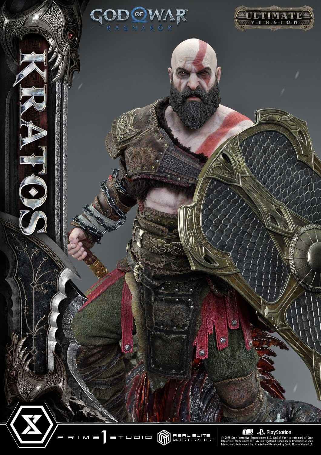 God of War Ragnarök - Dreki - Kratos - Mimir - Real Elite Masterline  (REMGOW-01UTS) - 1/3 - Ultimate Bonus Version (Prime 1 Studio) photo 10