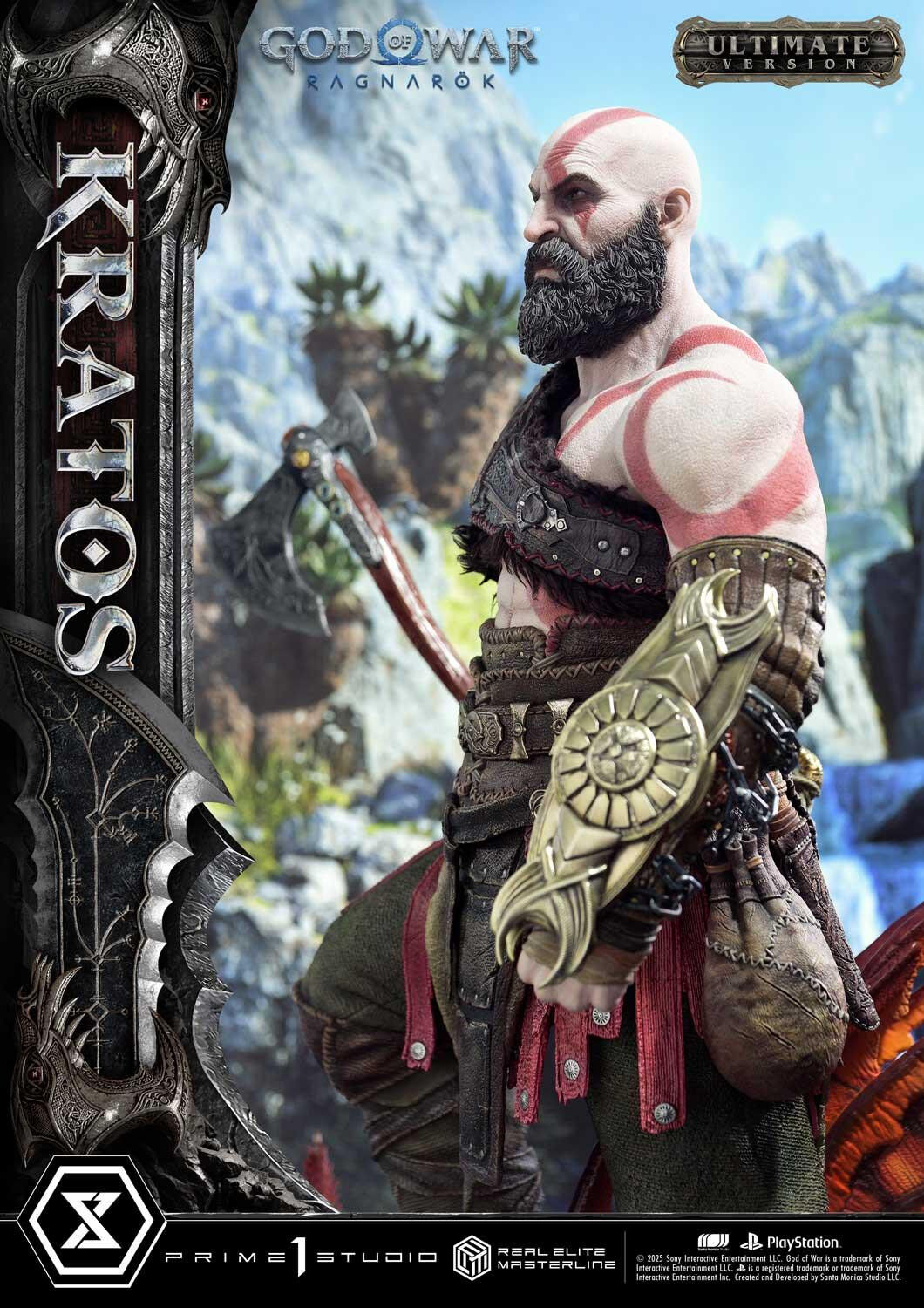 God of War Ragnarök - Dreki - Kratos - Mimir - Real Elite Masterline  (REMGOW-01UTS) - 1/3 - Ultimate Bonus Version (Prime 1 Studio) photo 11