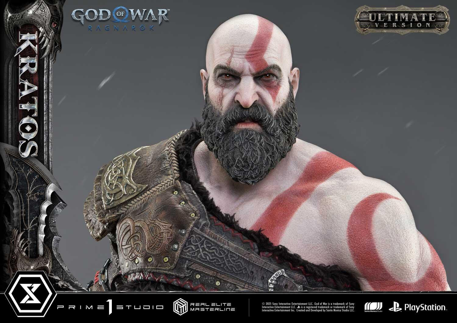 God of War Ragnarök - Dreki - Kratos - Mimir - Real Elite Masterline  (REMGOW-01UTS) - 1/3 - Ultimate Bonus Version (Prime 1 Studio) photo 19
