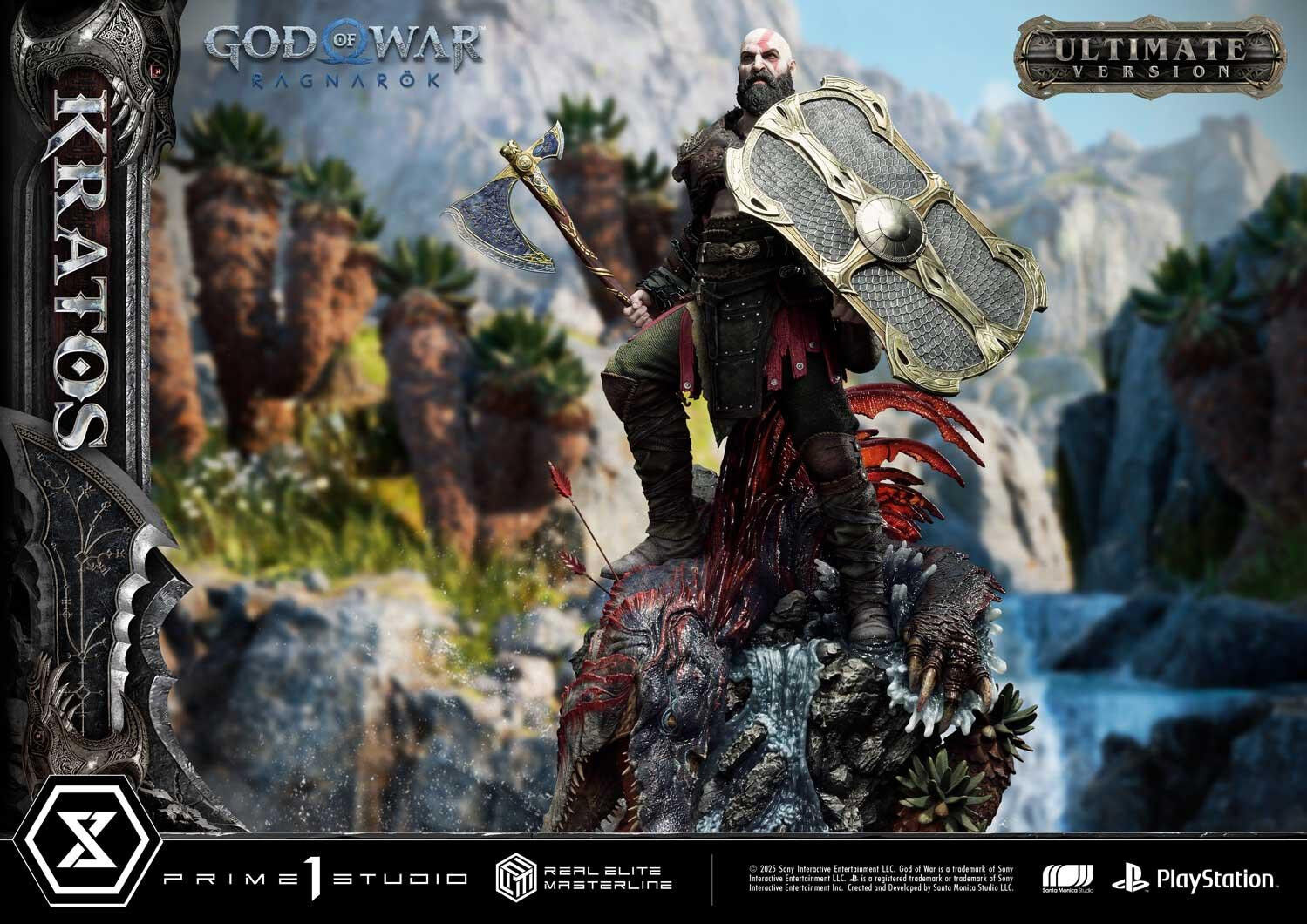 God of War Ragnarök - Dreki - Kratos - Mimir - Real Elite Masterline  (REMGOW-01UTS) - 1/3 - Ultimate Bonus Version (Prime 1 Studio) photo 20