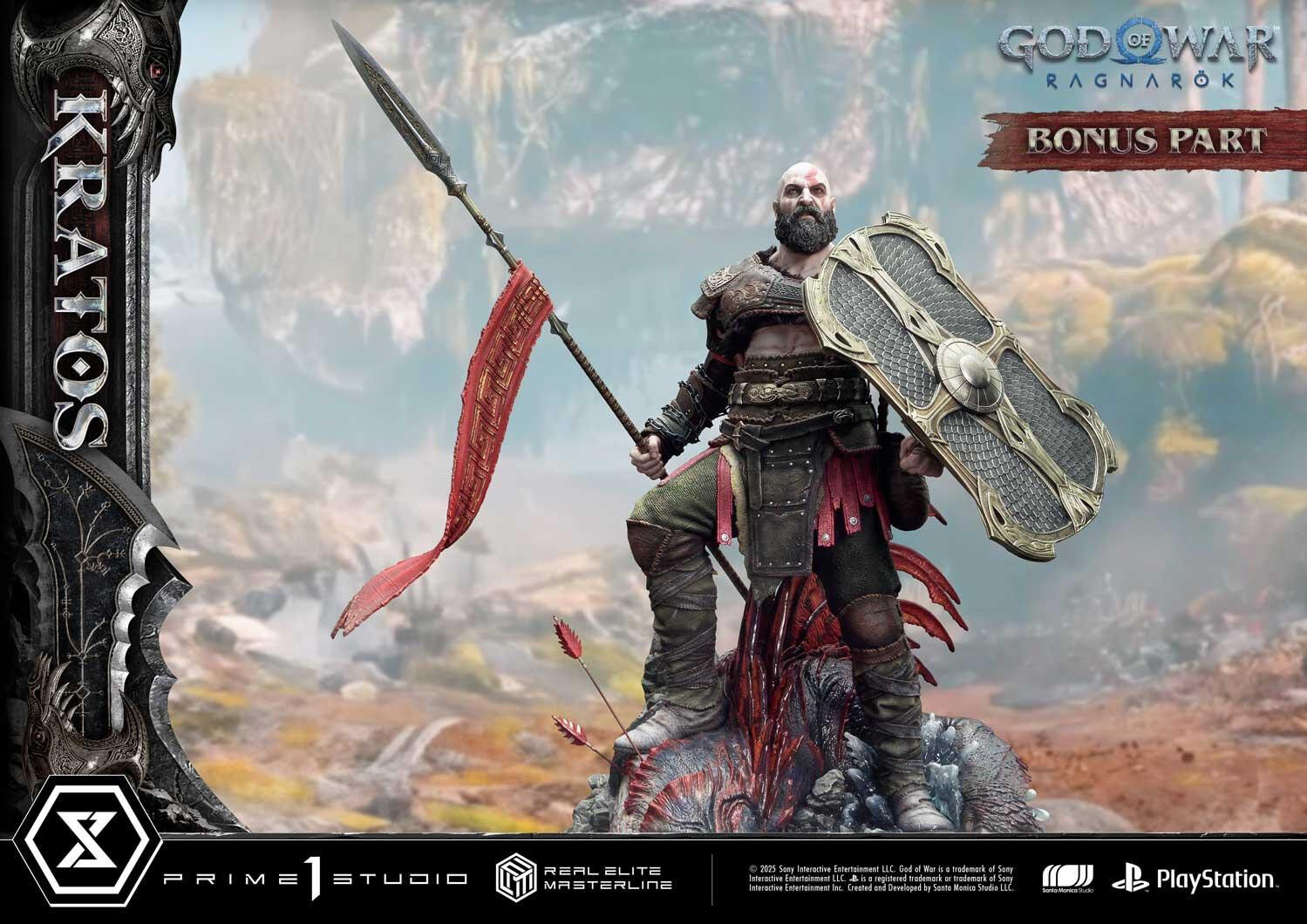 God of War Ragnarök - Dreki - Kratos - Mimir - Real Elite Masterline  (REMGOW-01UTS) - 1/3 - Ultimate Bonus Version (Prime 1 Studio) photo 30