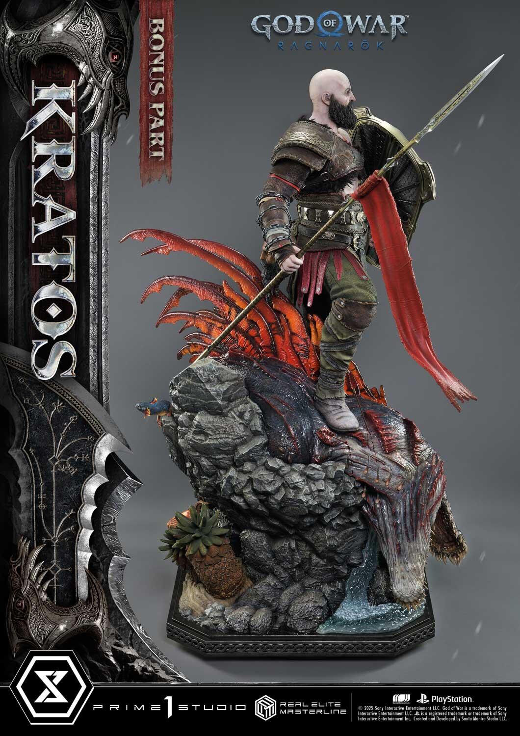 God of War Ragnarök - Dreki - Kratos - Mimir - Real Elite Masterline  (REMGOW-01UTS) - 1/3 - Ultimate Bonus Version (Prime 1 Studio) photo 34