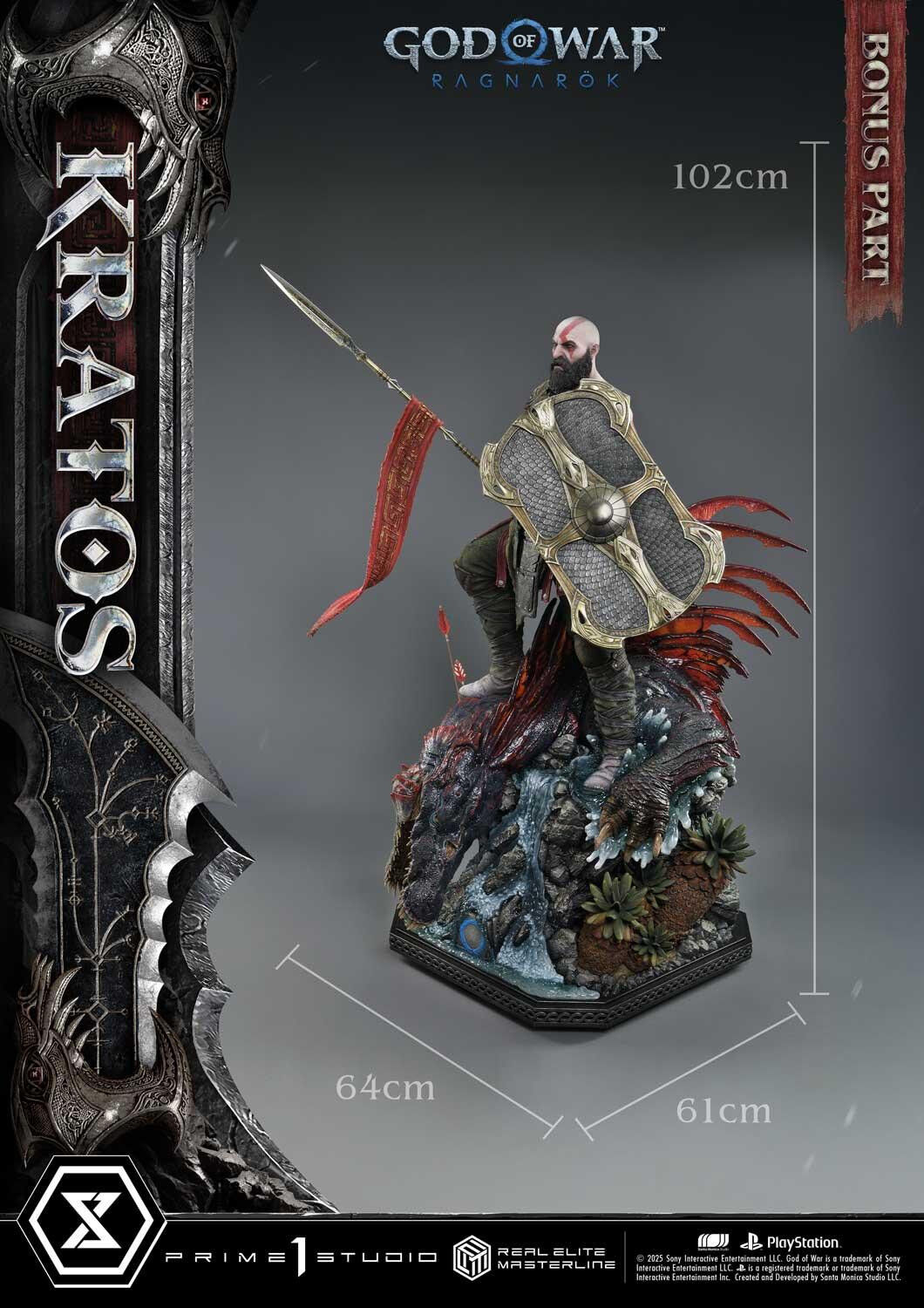 God of War Ragnarök - Dreki - Kratos - Mimir - Real Elite Masterline  (REMGOW-01UTS) - 1/3 - Ultimate Bonus Version (Prime 1 Studio) photo 35