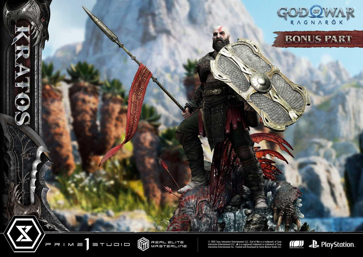 God of War Ragnarök - Dreki - Kratos - Mimir - Real Elite Masterline  (REMGOW-01UTS) - 1/3 - Ultimate Bonus Version (Prime 1 Studio) photo 36