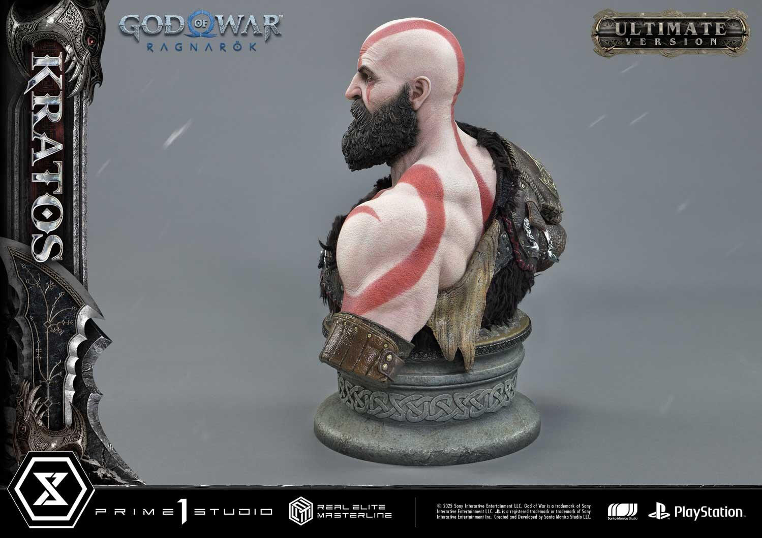 God of War Ragnarök - Dreki - Kratos - Mimir - Real Elite Masterline  (REMGOW-01UTS) - 1/3 - Ultimate Bonus Version (Prime 1 Studio) photo 38