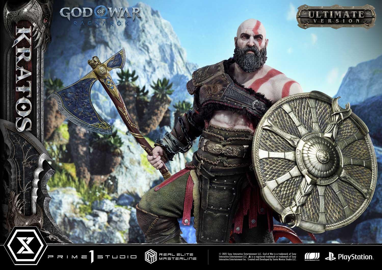 God of War Ragnarök - Dreki - Kratos - Mimir - Real Elite Masterline  (REMGOW-01UTS) - 1/3 - Ultimate Bonus Version (Prime 1 Studio) photo 42