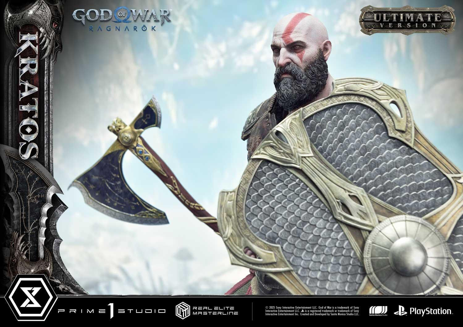 God of War Ragnarök - Dreki - Kratos - Mimir - Real Elite Masterline  (REMGOW-01UTS) - 1/3 - Ultimate Bonus Version (Prime 1 Studio) photo 44