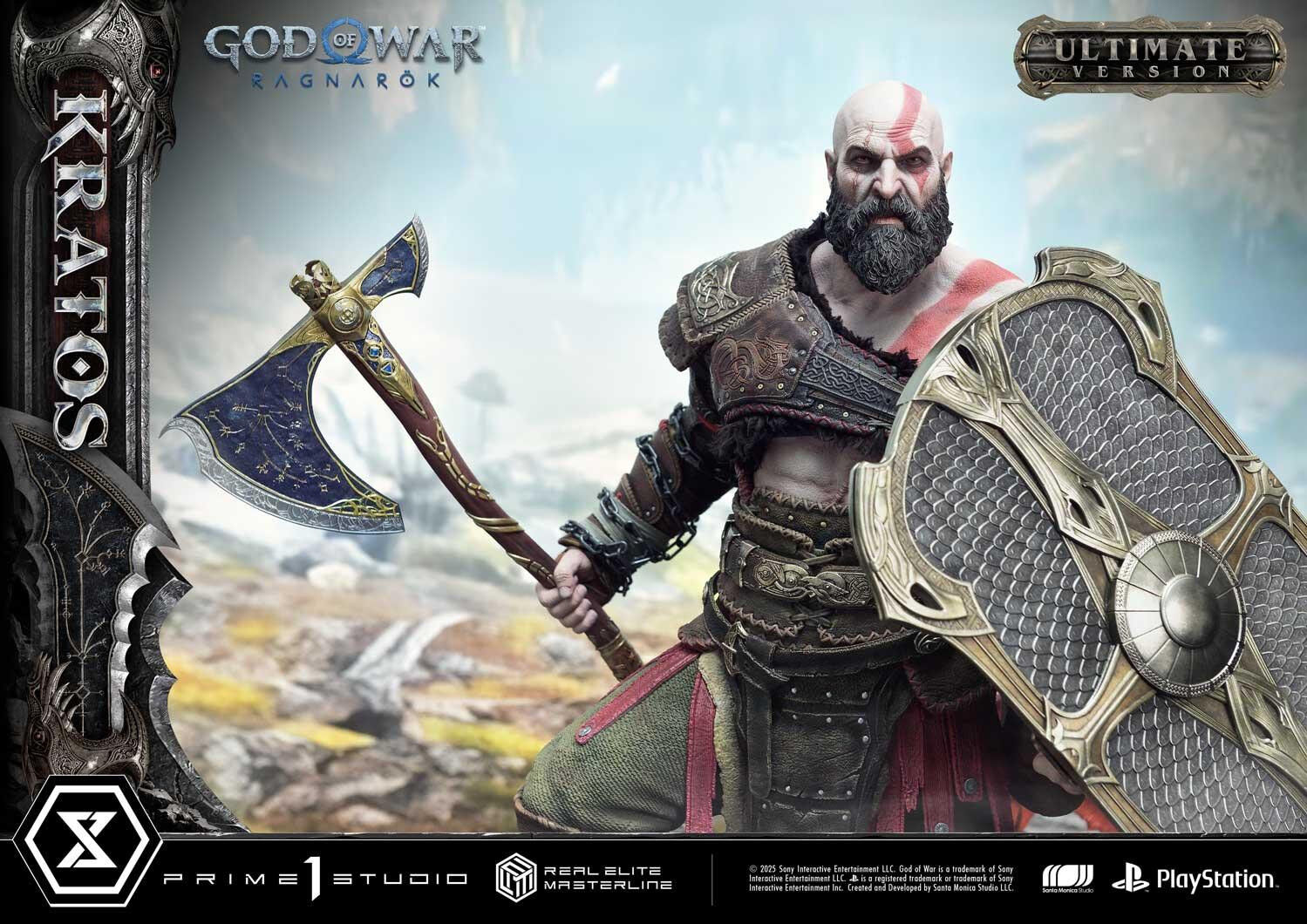God of War Ragnarök - Dreki - Kratos - Mimir - Real Elite Masterline  (REMGOW-01UTS) - 1/3 - Ultimate Bonus Version (Prime 1 Studio) photo 47