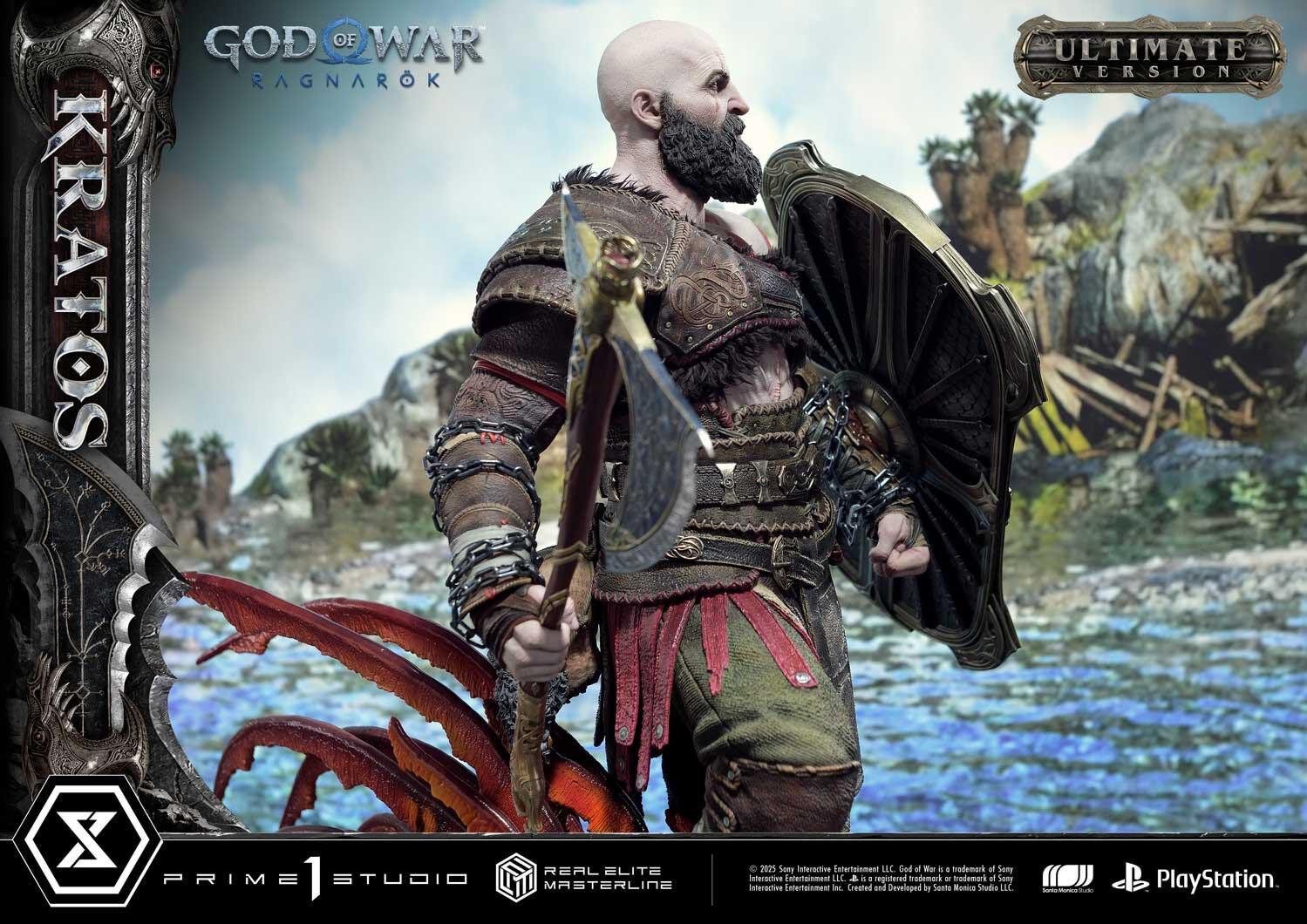 God of War Ragnarök - Dreki - Kratos - Mimir - Real Elite Masterline  (REMGOW-01UTS) - 1/3 - Ultimate Bonus Version (Prime 1 Studio) photo 48