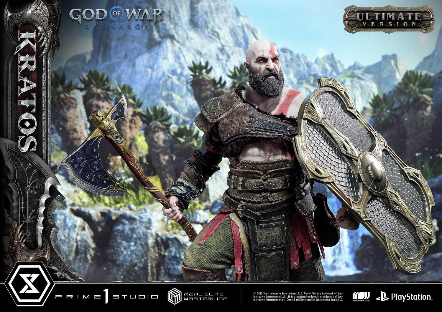 God of War Ragnarök - Dreki - Kratos - Mimir - Real Elite Masterline  (REMGOW-01UTS) - 1/3 - Ultimate Bonus Version (Prime 1 Studio) photo 49