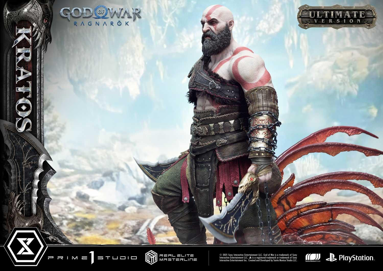 God of War Ragnarök - Dreki - Kratos - Mimir - Real Elite Masterline  (REMGOW-01UTS) - 1/3 - Ultimate Bonus Version (Prime 1 Studio) photo 50