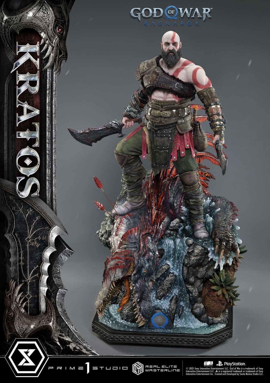 God of War Ragnarök - Dreki - Kratos - Mimir - Real Elite Masterline  (REMGOW-01UTS) - 1/3 - Ultimate Bonus Version (Prime 1 Studio) photo 67