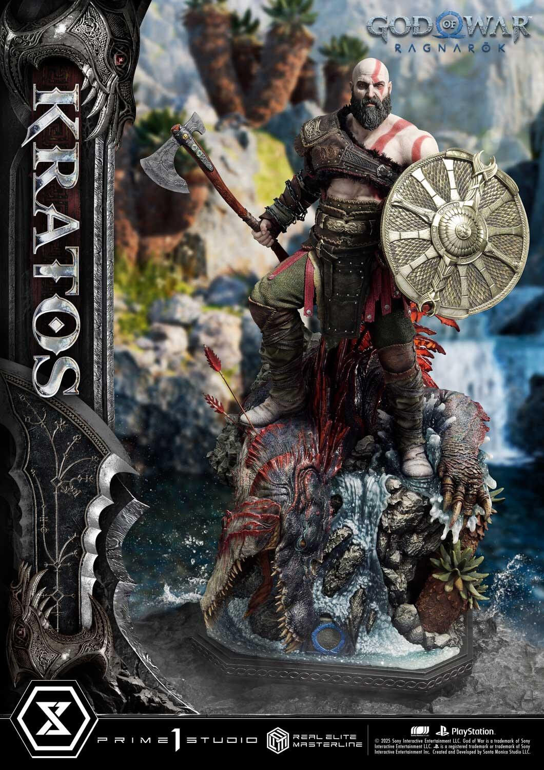God of War Ragnarök - Dreki - Kratos - Mimir - Real Elite Masterline  (REMGOW-01UTS) - 1/3 - Ultimate Bonus Version (Prime 1 Studio) photo 75
