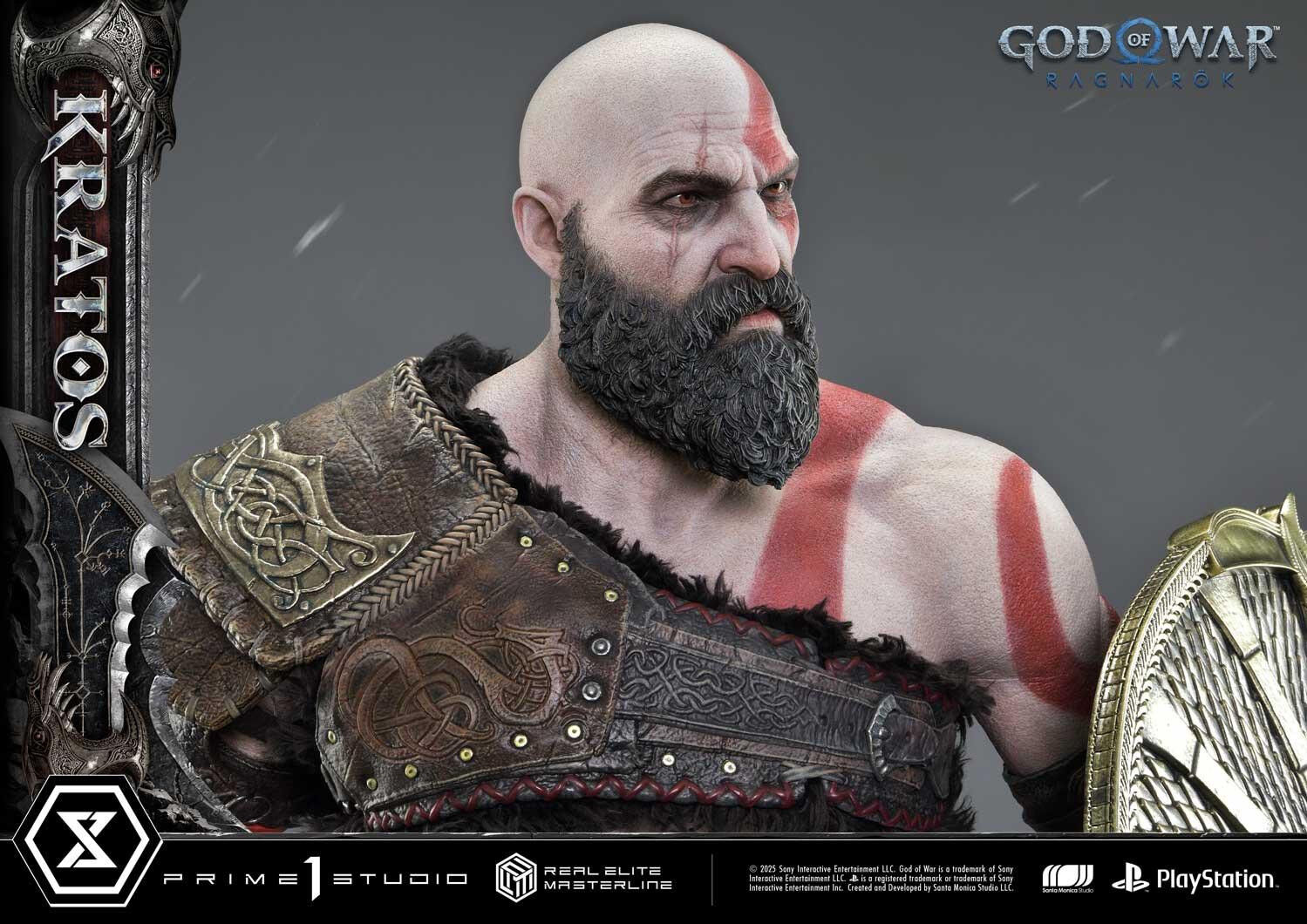 God of War Ragnarök - Dreki - Kratos - Mimir - Real Elite Masterline  (REMGOW-01UTS) - 1/3 - Ultimate Bonus Version (Prime 1 Studio) photo 76