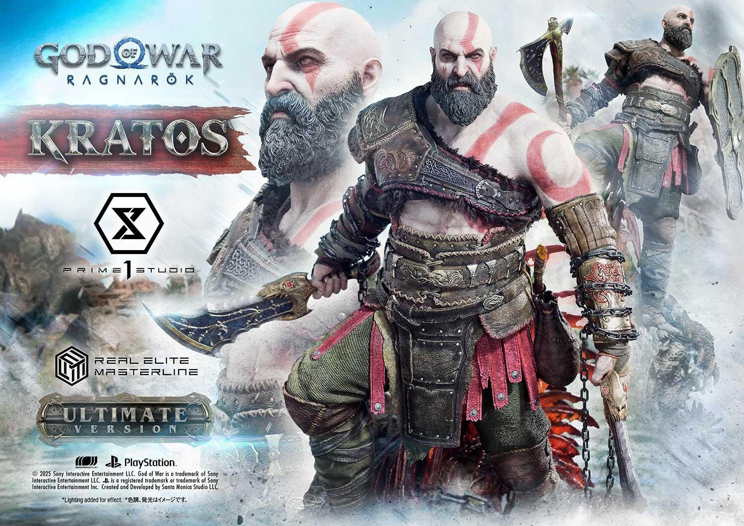 God of War Ragnarök - Dreki - Kratos - Mimir - Real Elite Masterline  (REMGOW-01UTS) - 1/3 - Ultimate Bonus Version (Prime 1 Studio) photo 84