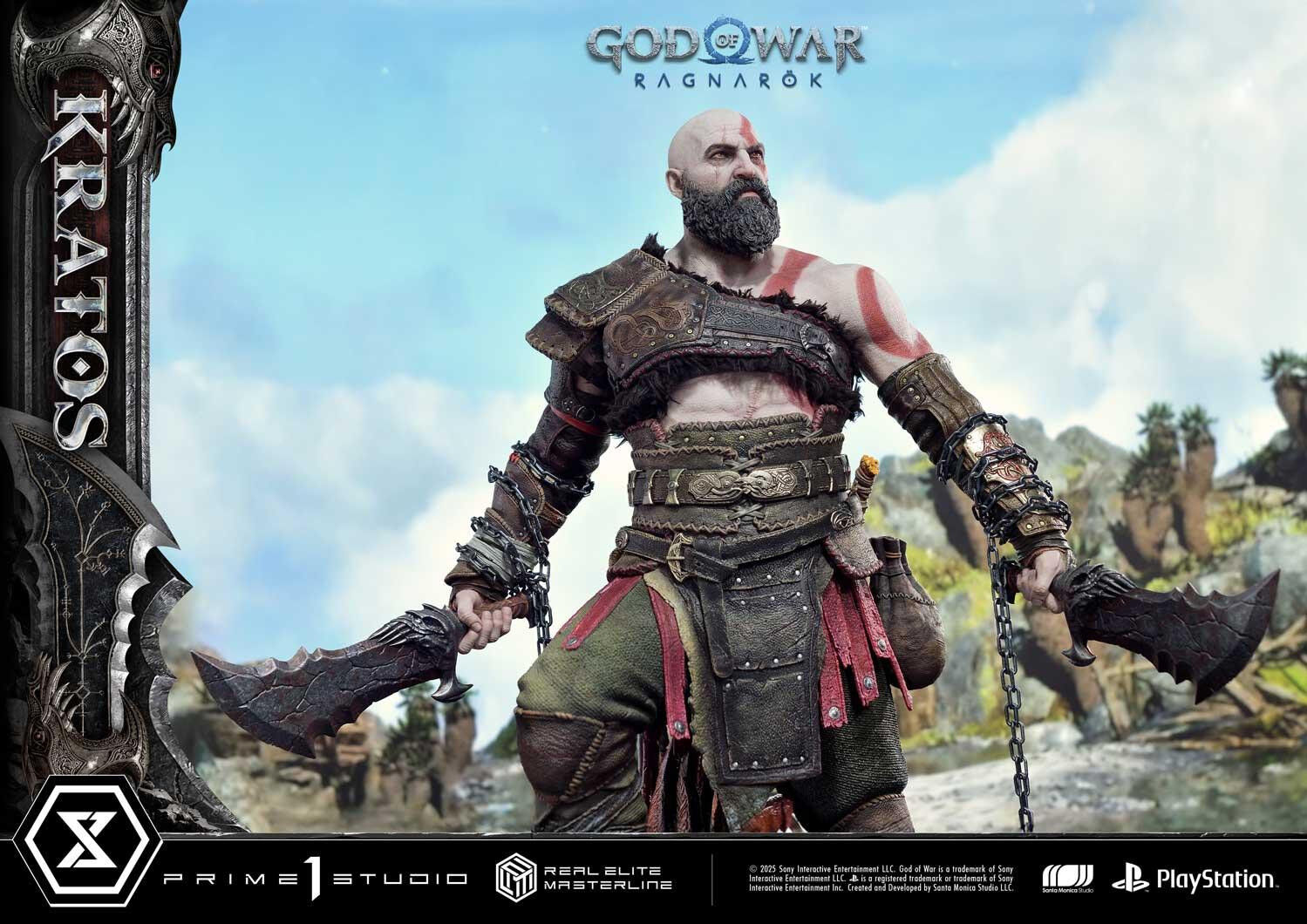 God of War Ragnarök - Dreki - Kratos - Mimir - Real Elite Masterline  (REMGOW-01UTS) - 1/3 - Ultimate Bonus Version (Prime 1 Studio) photo 90