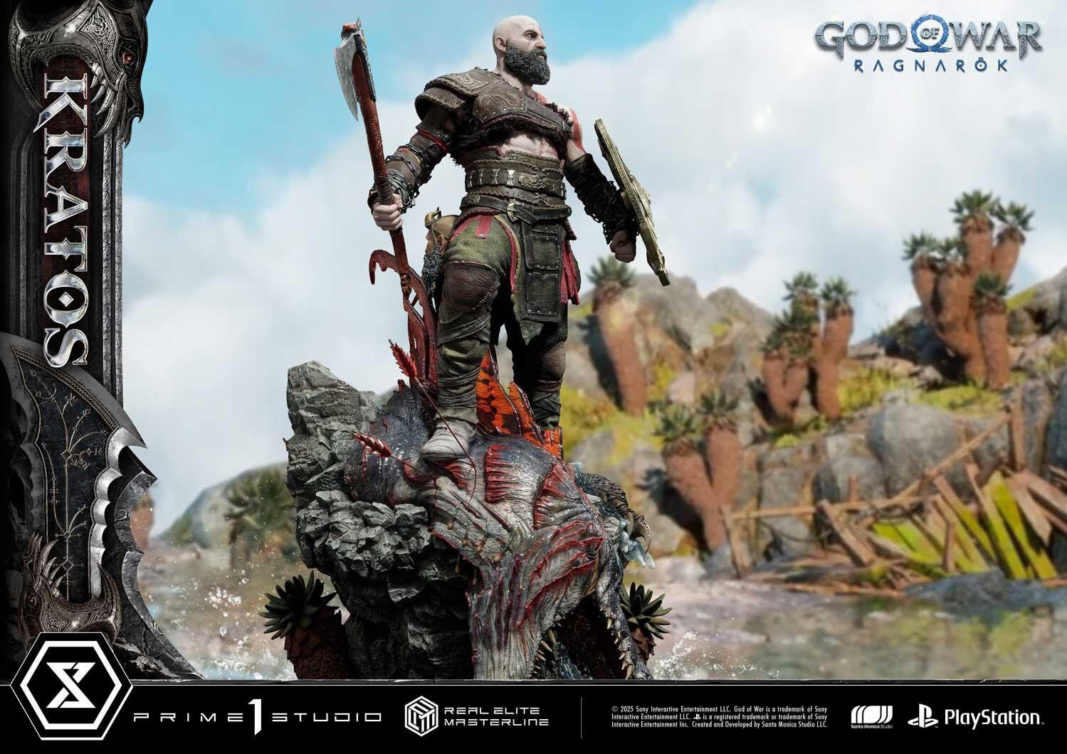 God of War Ragnarök - Dreki - Kratos - Mimir - Real Elite Masterline  (REMGOW-01UTS) - 1/3 - Ultimate Bonus Version (Prime 1 Studio) photo 95
