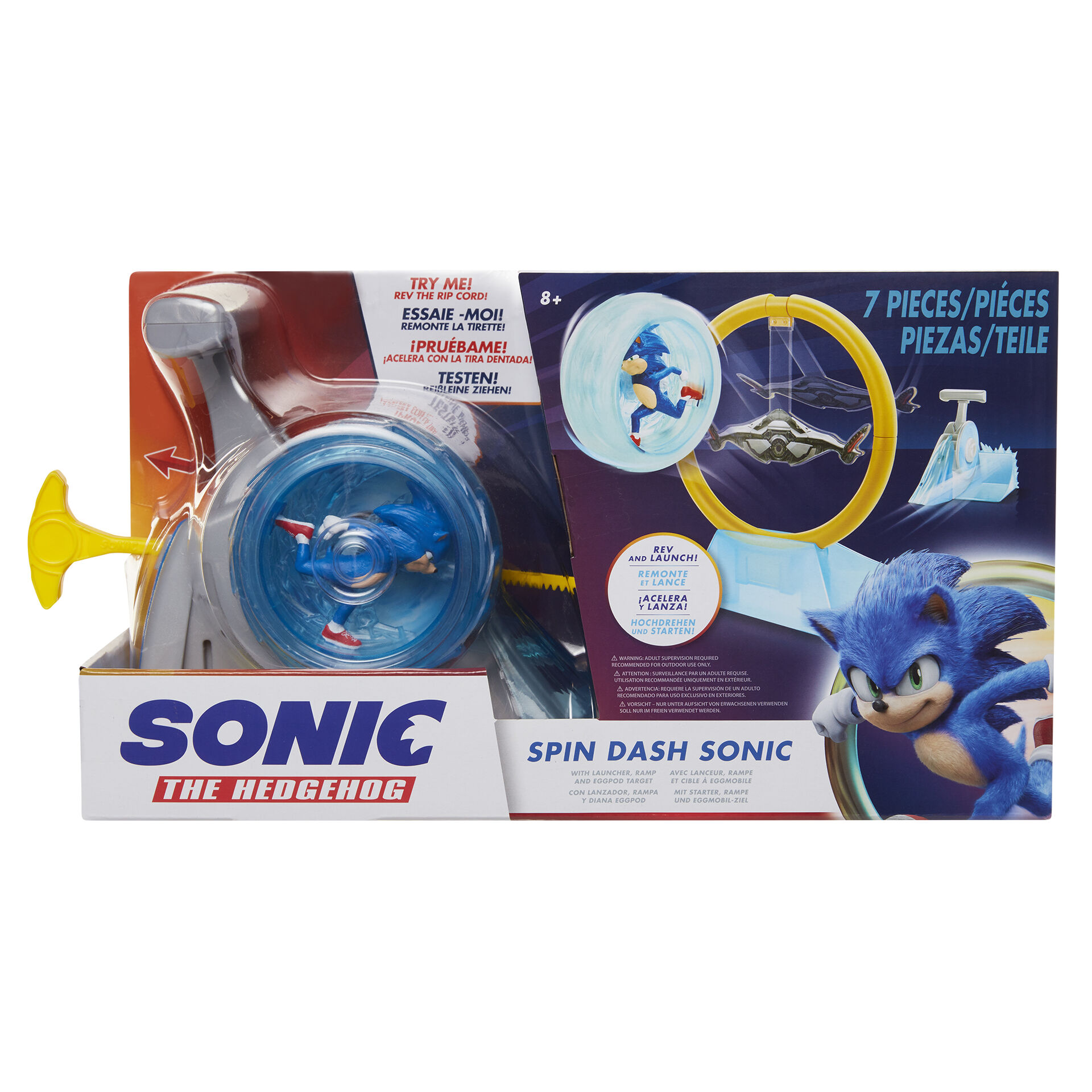 Sonic the Hedgehog (Movie) - Sonic the Hedgehog - Playset - Spin Dash Sonic (Jakks Pacific) photo 2
