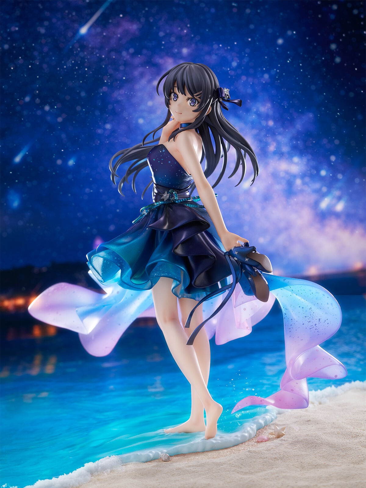 Seishun Buta Yarou wa Bunny Girl Senpai no Yume wo Minai - Sakurajima Mai - Shibuya Scramble Figure - 1/7 - Starry Dress Ver. (CyberZ, eStream)