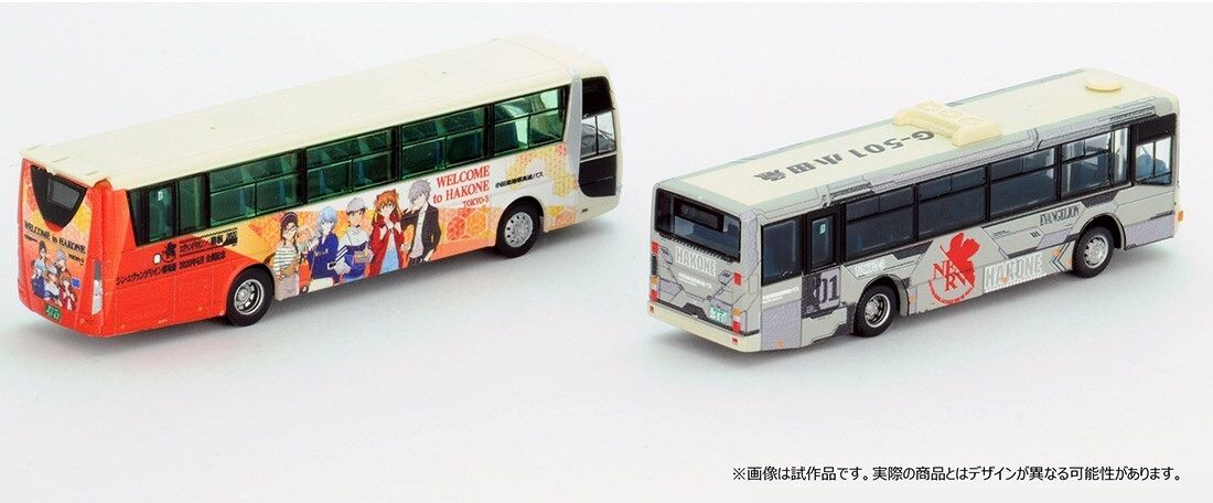 Evangelion Shin Gekijouban - Ayanami Rei - EVA-00 Kai - EVA-01 - EVA-02 - Ikari Shinji - Makinami Mari Illustrious - Nagisa Kaworu - Souryuu Asuka Langley - The Bus Collection - Odakyu Hakone Highway Bus Evangelion Wrapping - 1/150 (Tomytec) photo 2
