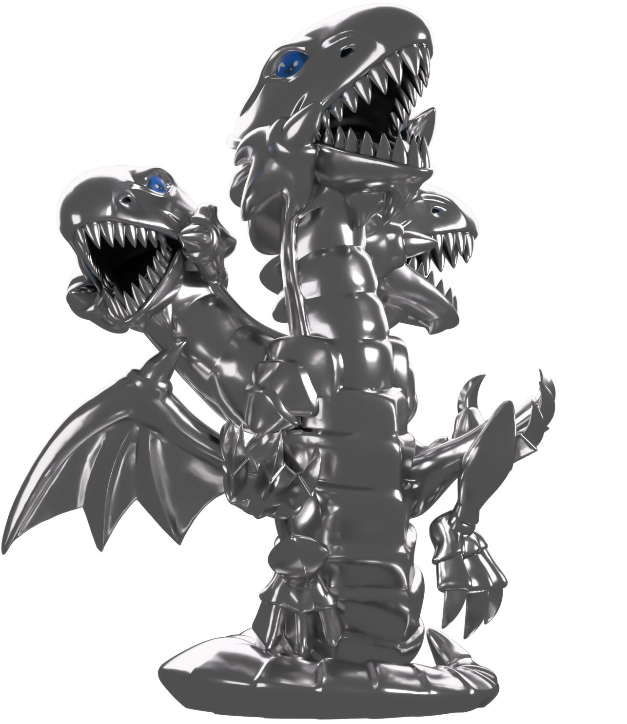 Yu-Gi-Oh! Duel Monsters - Blue-Eyes Ultimate Dragon - Youtooz - Yu-Gi-Oh! x Youtooz  (#12) - Silver Chrome (FYE, Youtooz) photo 3