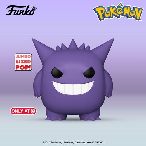 Pocket Monsters - Gangar - Jumbo Sized POP! - POP! Games  (1049) - POP! Pokémon - POP! Vinyl - 10-inch Pop! (Funko Toys, Target)