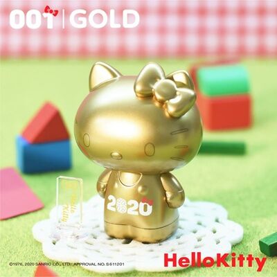 Hello Kitty - Sanrio Characters - Variarts (Vol.001) - Gold (Eye Up, Lay Up) photo 2